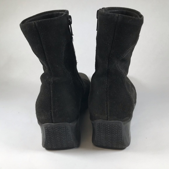 La Canadienne Black Suede Ankle Boot Winter Cold - Picture 5 of 10